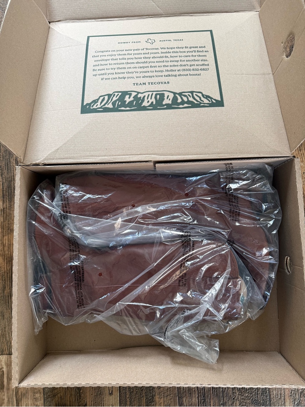 Tecovas Cognac Brown Leather Tall Riding Boot - Picture 2 of 4